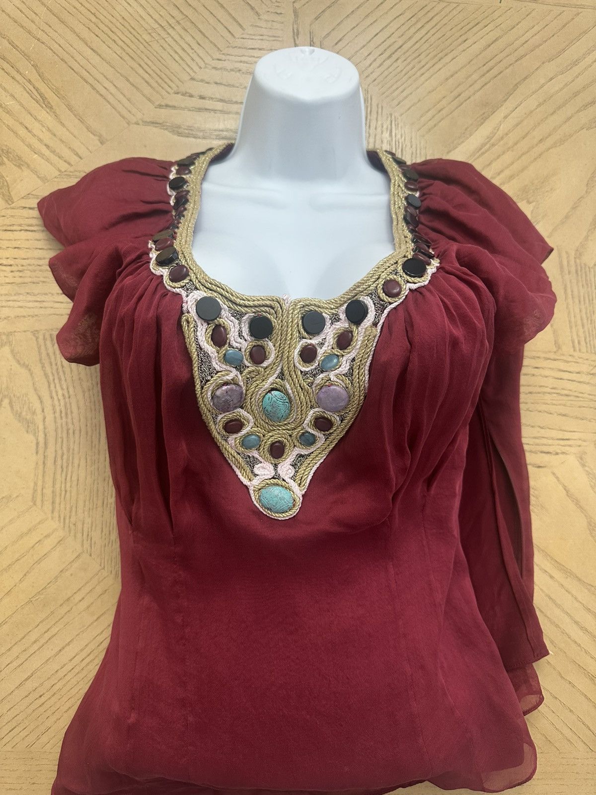 Other CATHERINE MALANDRINO Vintage heavily adorned silk top Size M / US 6-8 / IT 42-44 - 1 Thumbnail