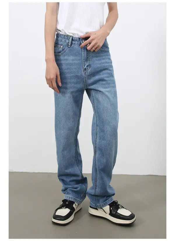 Japanese Brand Sara Japanese retro straight washed jeans loose straight Size US 32 / EU 48 - 5 Thumbnail