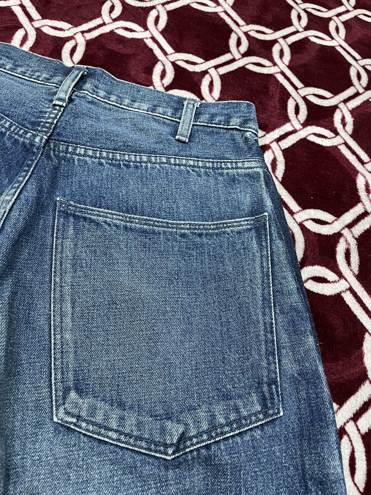 Japanese Brand Bru Na Boinne Redline Selvedge Stain Denim Size US 28 / EU 44 - 15 Thumbnail