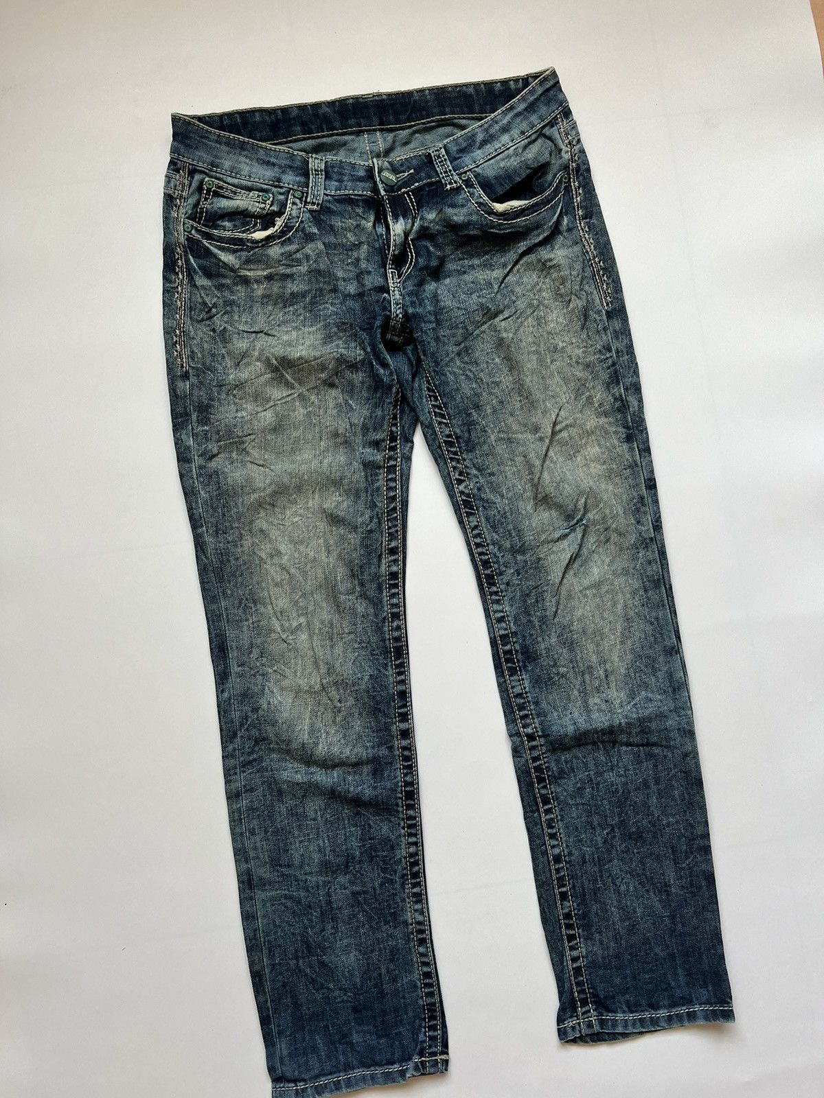 If Six Was Nine BKE Punk Gothic Japanese Blue Wash Denim Size US 34 / EU 50 - 2 Thumbnail