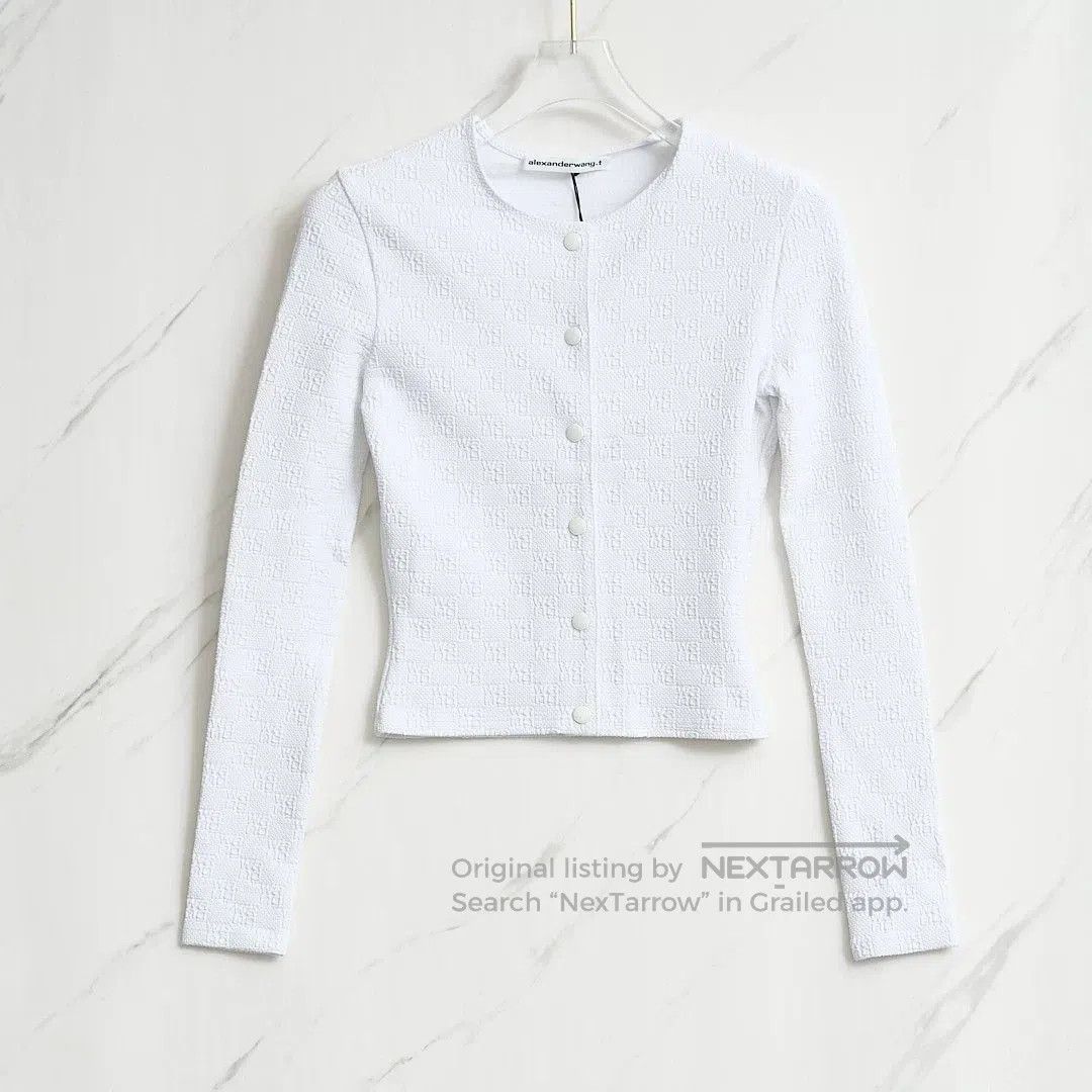 Alexander Wang Alexander Wang Women's Jacquard Slim Cardigan. Size M / US 6-8 / IT 42-44 - 1 Thumbnail