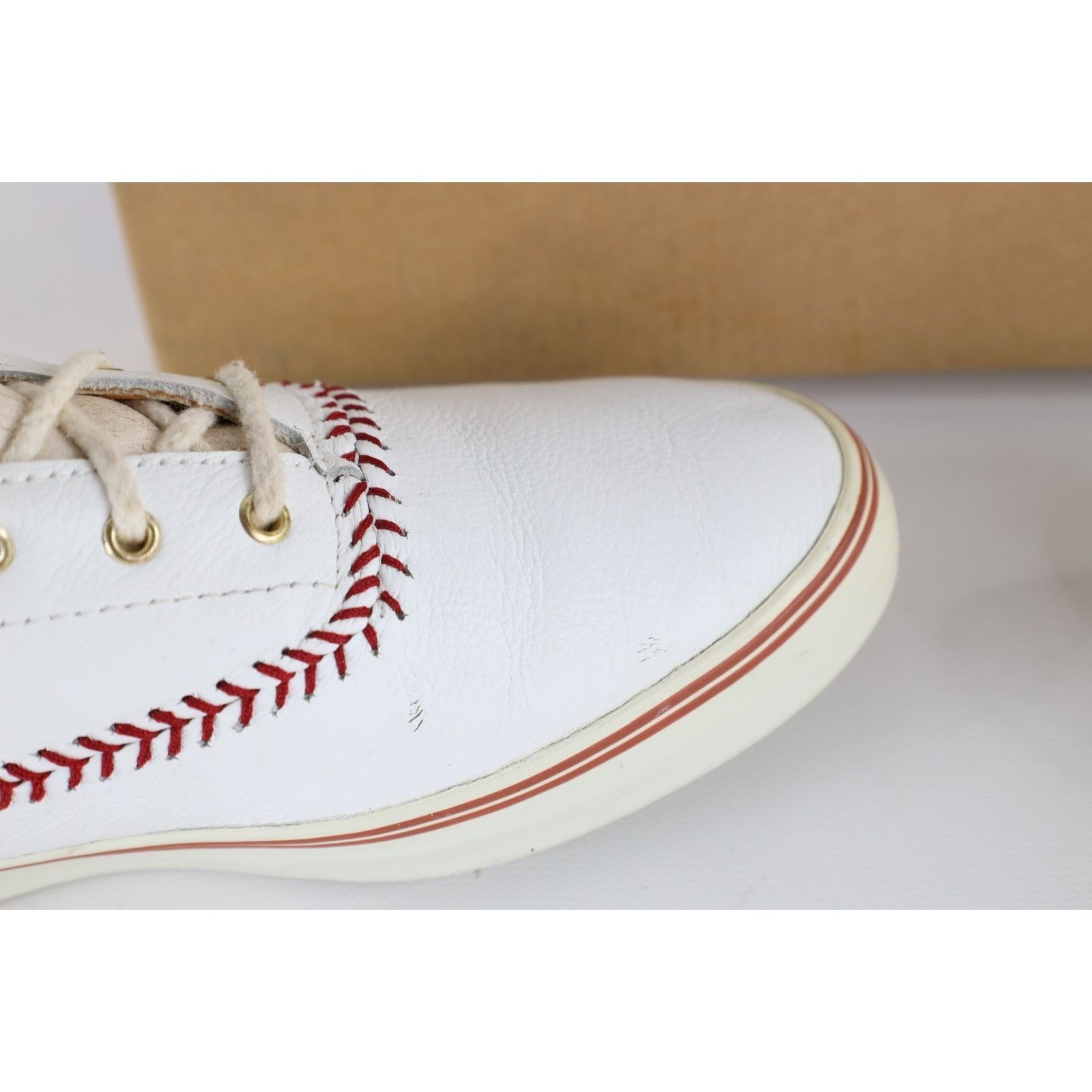 Keds Vintage 90s Keds Distressed Leather Baseball Sneakers Shoes Size US 10 / IT 40 - 9 Thumbnail