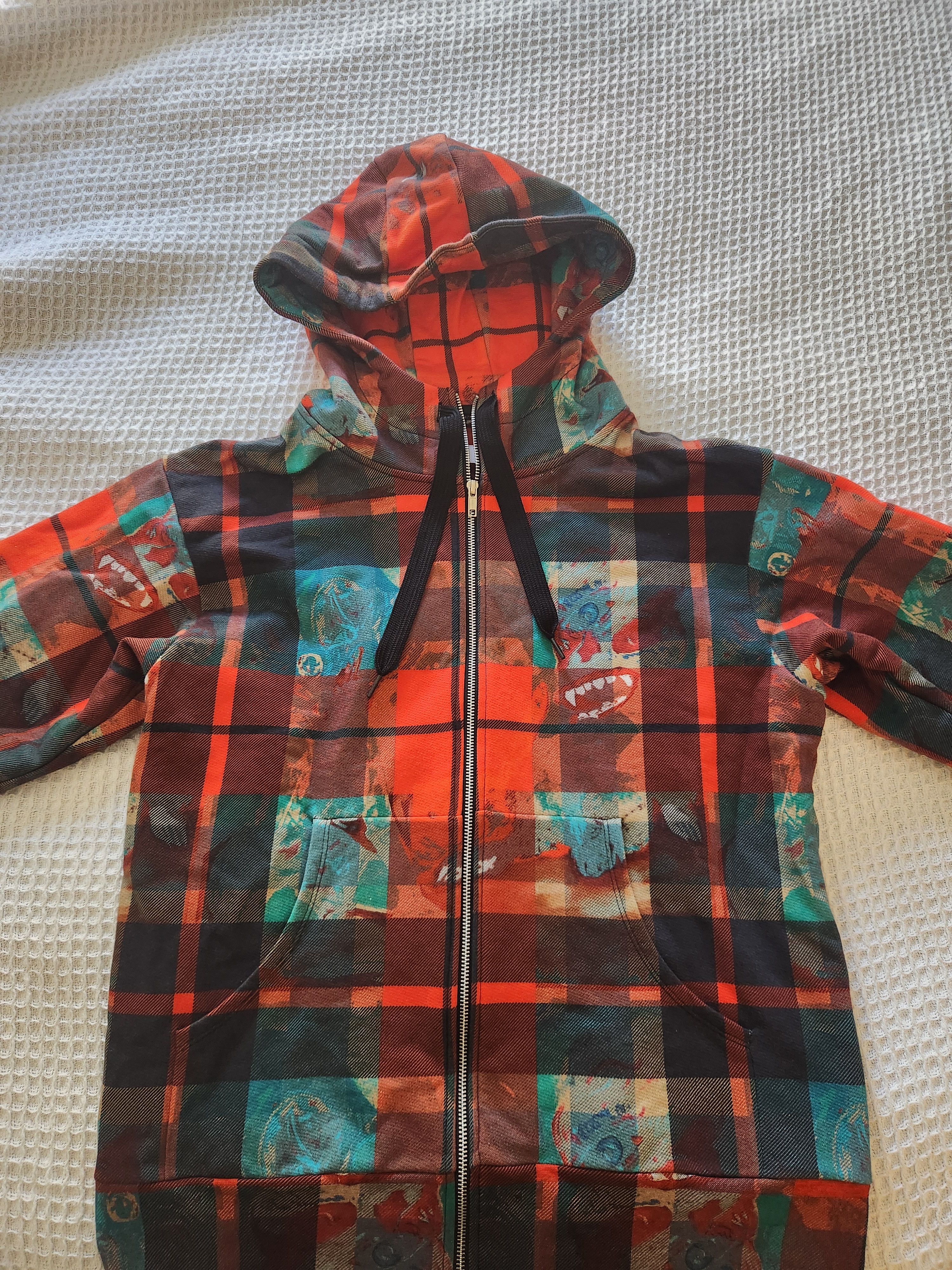 Other JCRT × Scooter LaForge Plaid/photo print zip-up hoodie Size US M / EU 48-50 / 2 - 1 Thumbnail