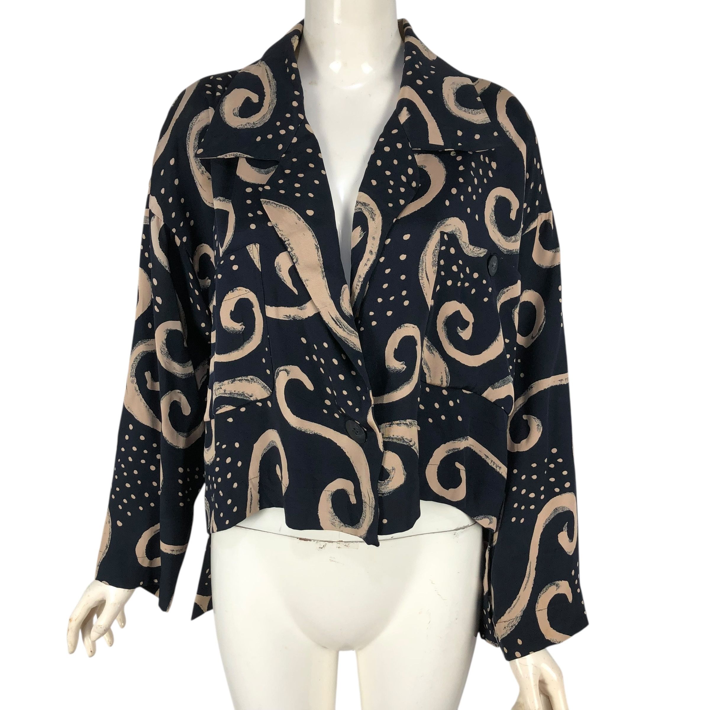 Issey Miyake Vintage Issey Miyake S/S 2002 Silk Blouse Size M / US 6-8 / IT 42-44 - 3 Thumbnail