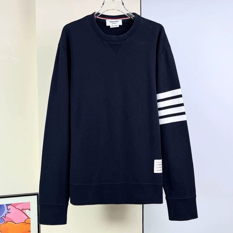 Thom Browne Thom Browne Classic Navy Sweatshirt - dmc Size US XS / EU 42 / 0 - 1 Thumbnail