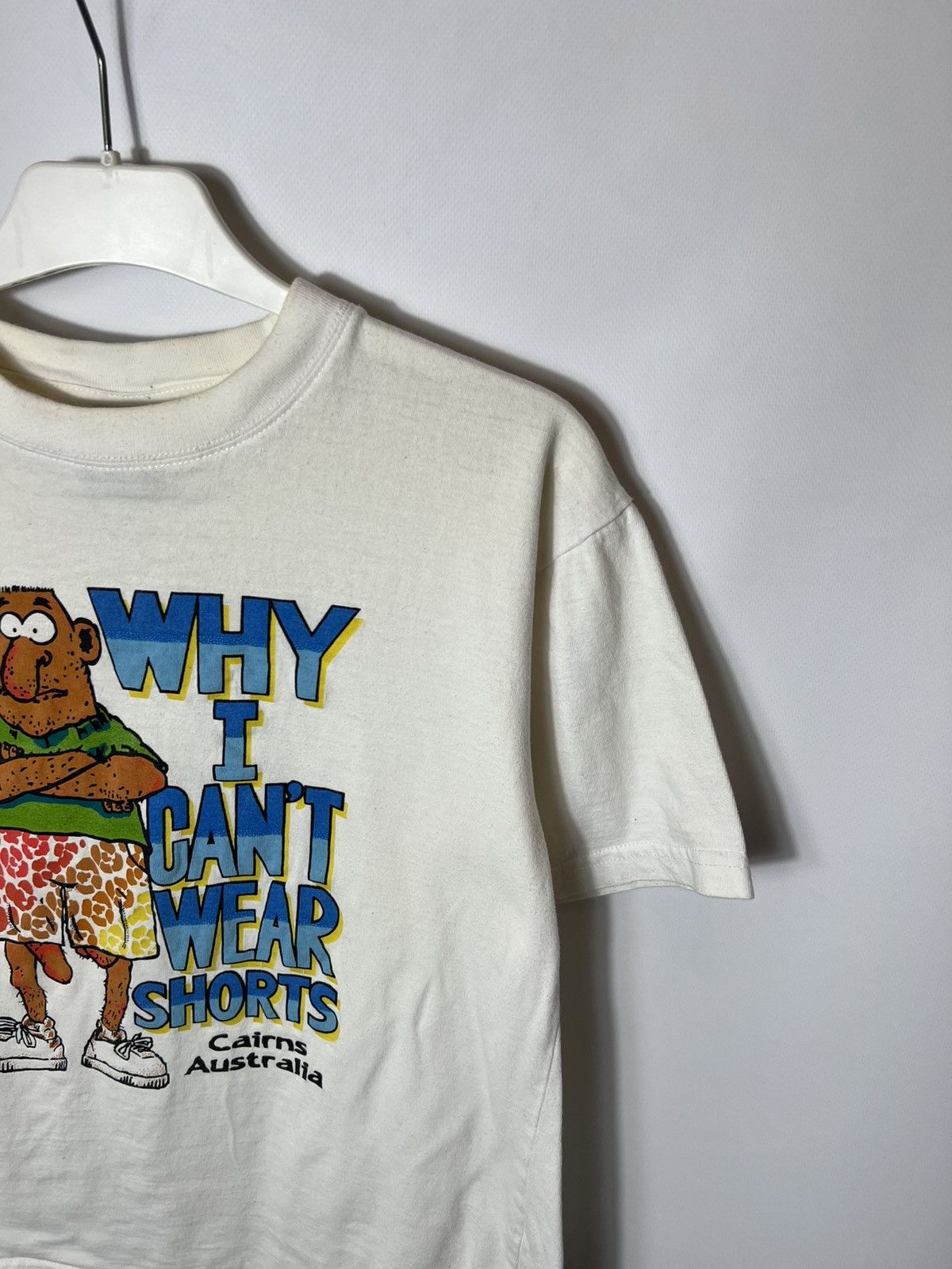 Vintage Vintage streetwear Humor Why I can’t Wear Shorts Funny Tee Size US S / EU 44-46 / 1 - 5 Thumbnail