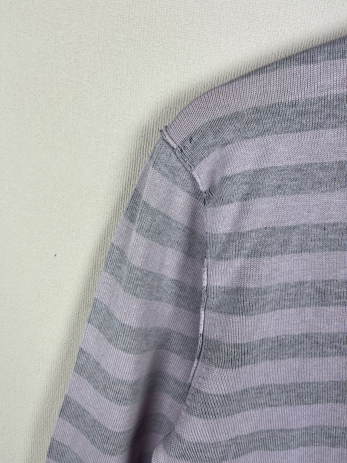 Burberry Burberry Black Label Japan V-Neck Striped Knit Sweater 2/S Size US S / EU 44-46 / 1 - 5 Thumbnail