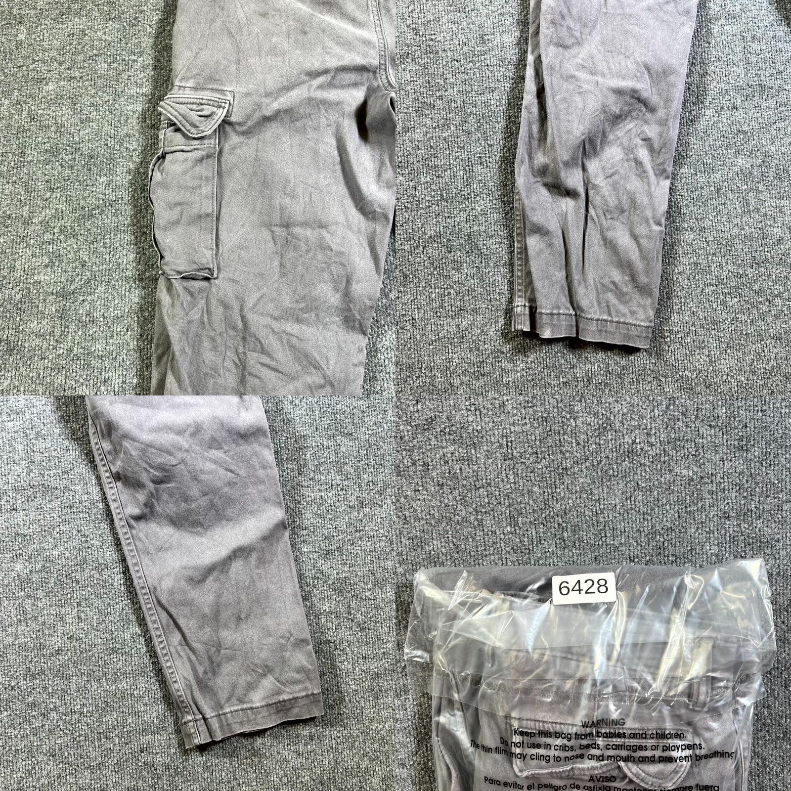 Vintage Sonoma Pants Men's 32 Gray Flexwear Straight Leg Cargo Pockets Size US 32 / EU 48 - 11 Thumbnail