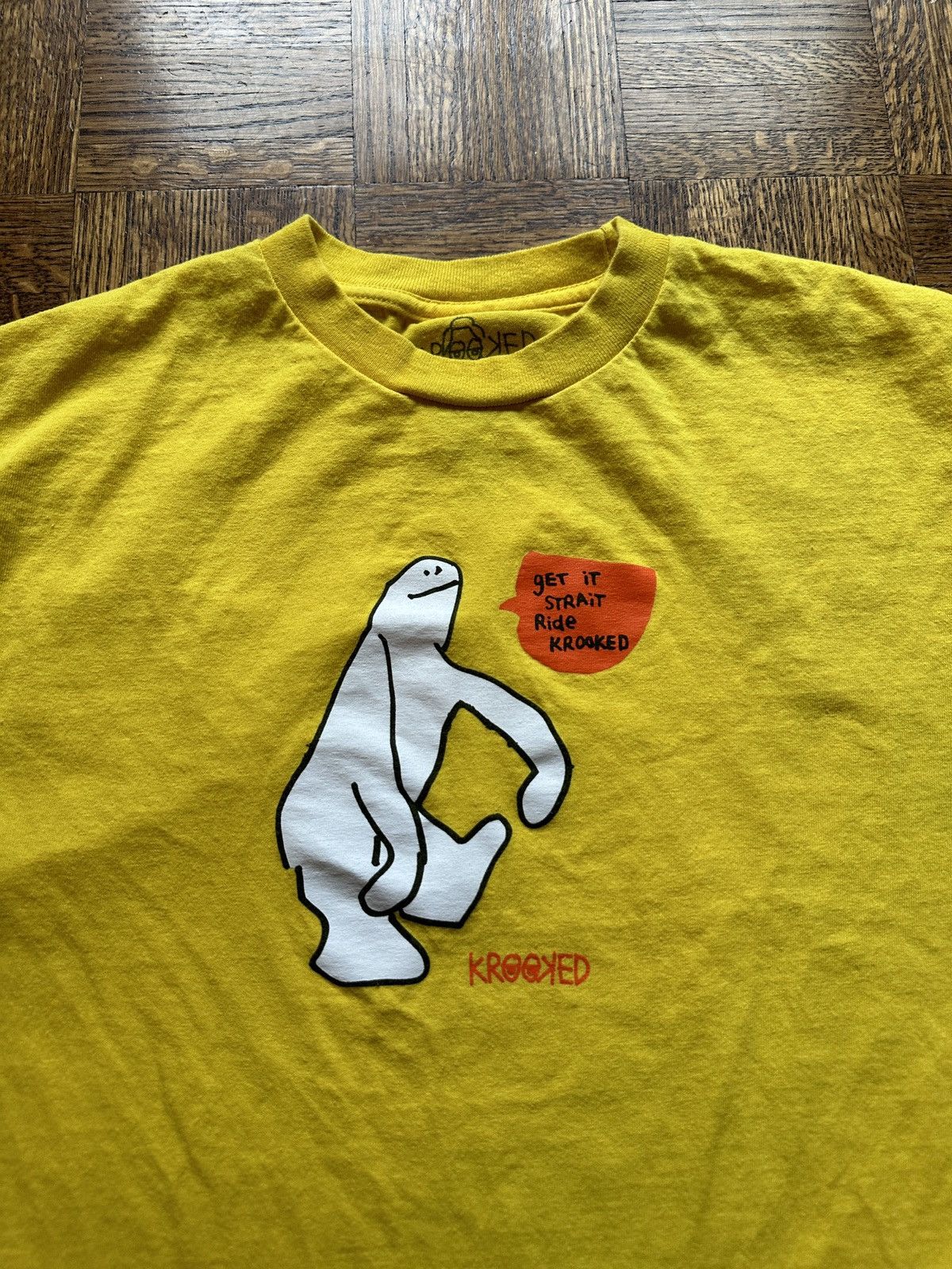 Krooked Krooked Skateboards Get it Straight Cartoon Graphic Tee Size US M / EU 48-50 / 2 - 1 Thumbnail