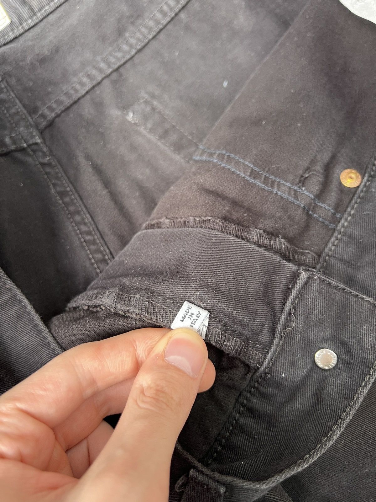 Armani × Designer × Vintage Vintage Armani Jeans Black Pants Size US 32 / EU 48 - 10 Thumbnail