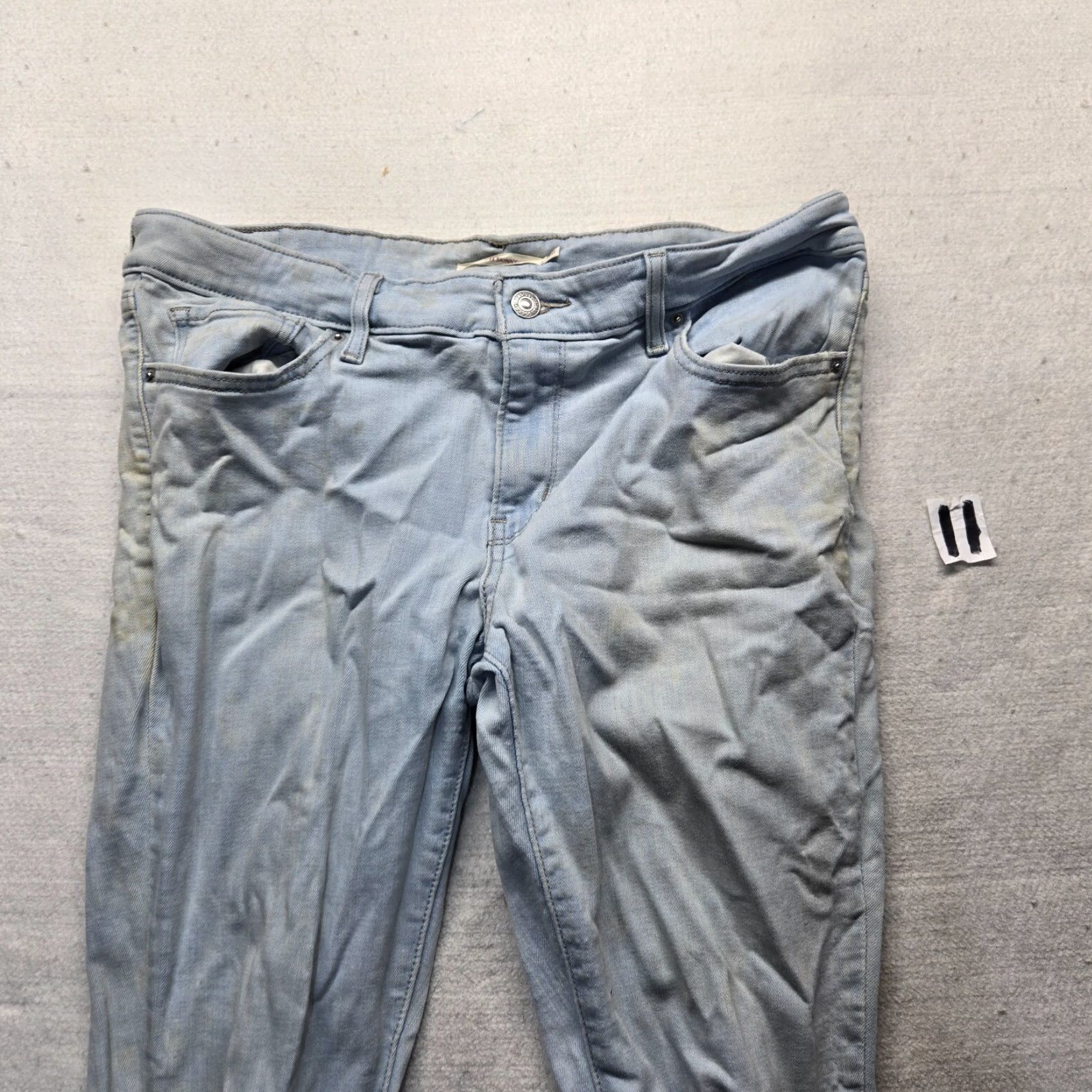 Levi's Levi's 711 Skinny Jeans Women Size 32 Light Wash Denim Cotton Blend Modern 2010s Size 24" / US 00 / IT 34 - 2 Thumbnail