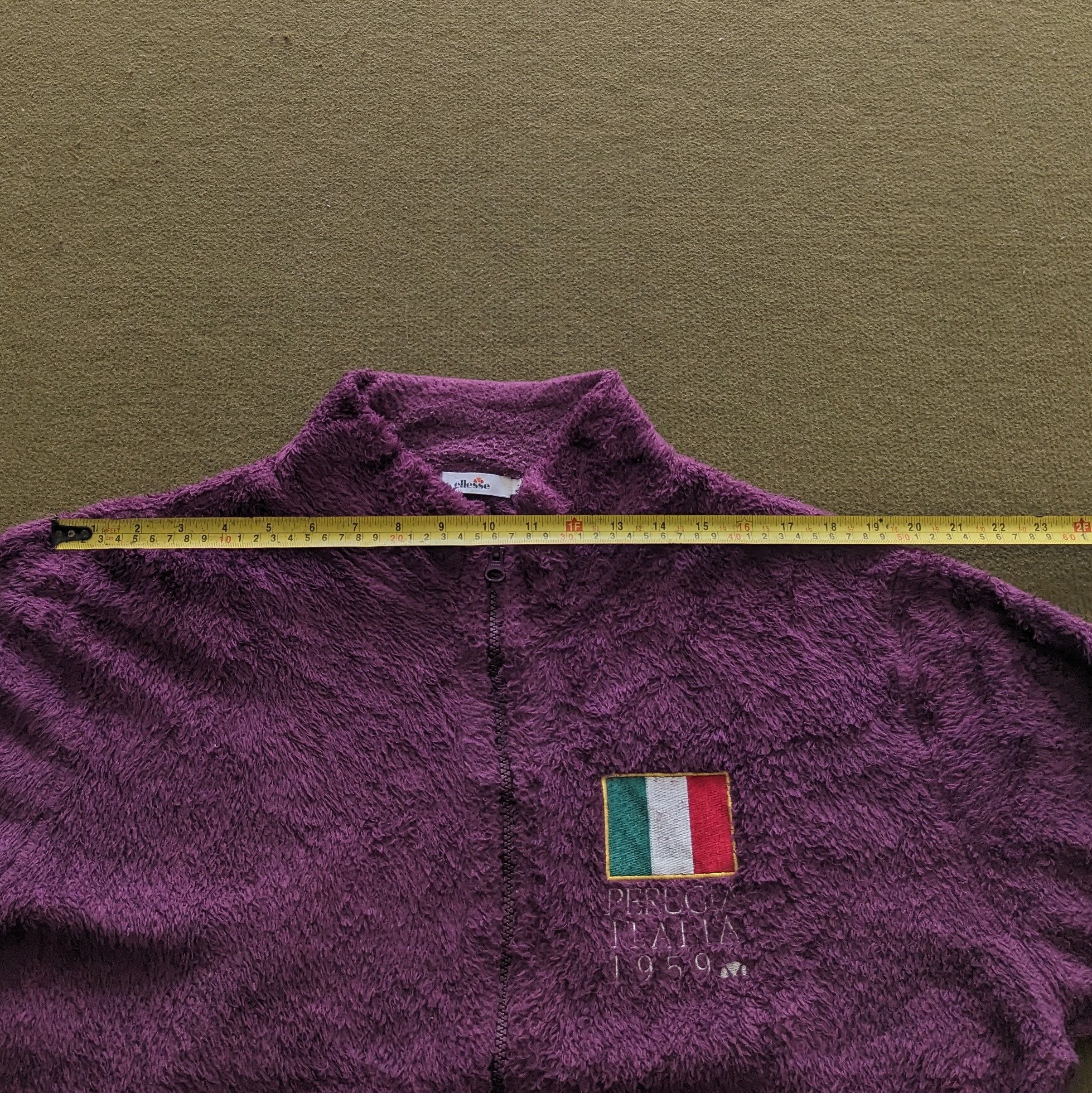 Ellesse Vintage ELLESSE Perugia Italia 1959 Fleece Jacket Size US L / EU 52-54 / 3 - 5 Thumbnail