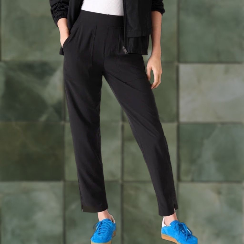 Athleta NWT ATHLETA Brooklyn Mid Rise Ankle Utility Pant Black 12P Size 34" / US 12 / IT 48 - 1 Thumbnail