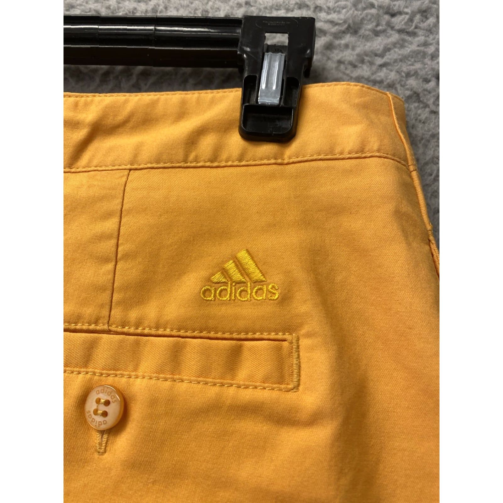 Adidas Adidas Skort Women 12 Tangerine Short Solid Polyester Lightweight Mid Rise Pull On Women Size 34" / US 12 / IT 48 - 5 Thumbnail