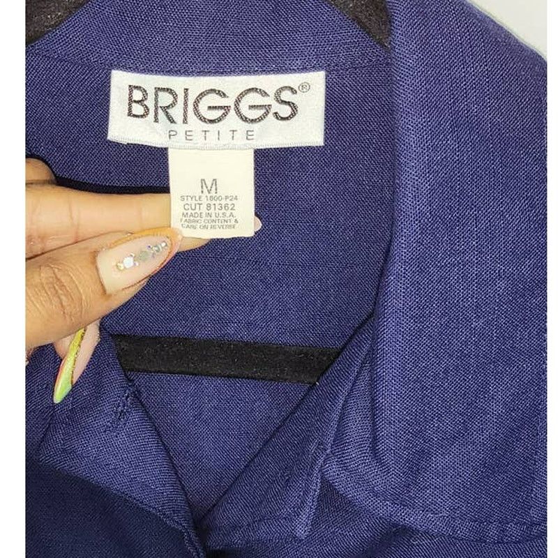 Vintage Womens Brigga Petite Royal Blue Blazer Size Medium Size M / US 6-8 / IT 42-44 - 4 Thumbnail