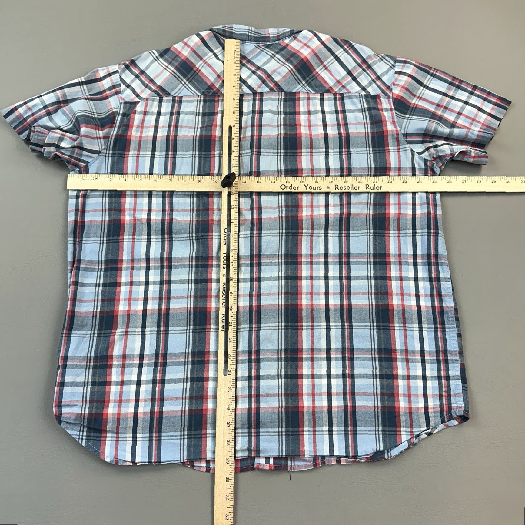 Vintage Columbia Thompson Hill Shirt Mens XL Blue Plaid Short Sleeve Hiking Outdoor Shirt Size US XL / EU 56 / 4 - 7 Thumbnail
