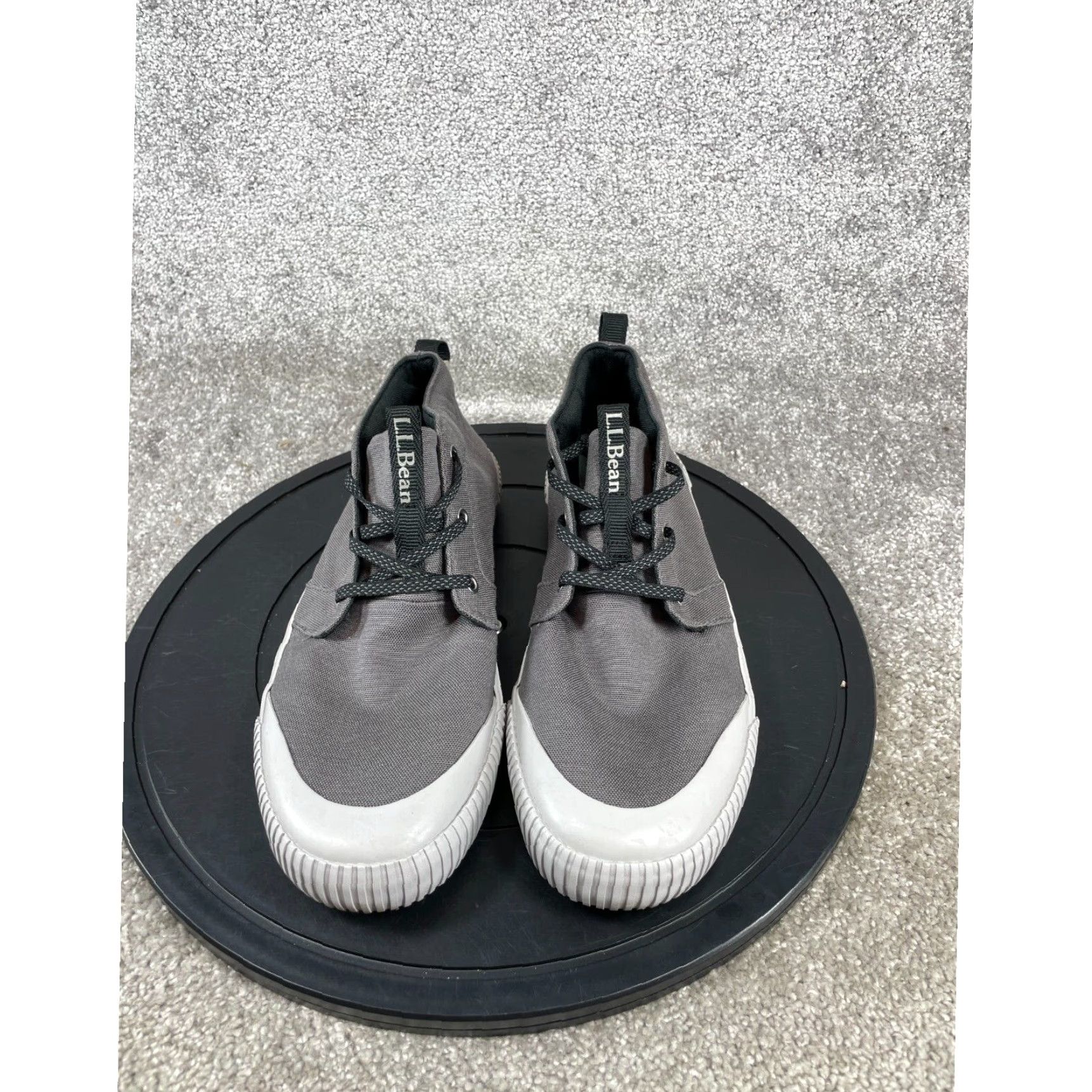 L.L. Bean Eco Woods Gray Canvas Chukka Boots Mens Size 11.5 M