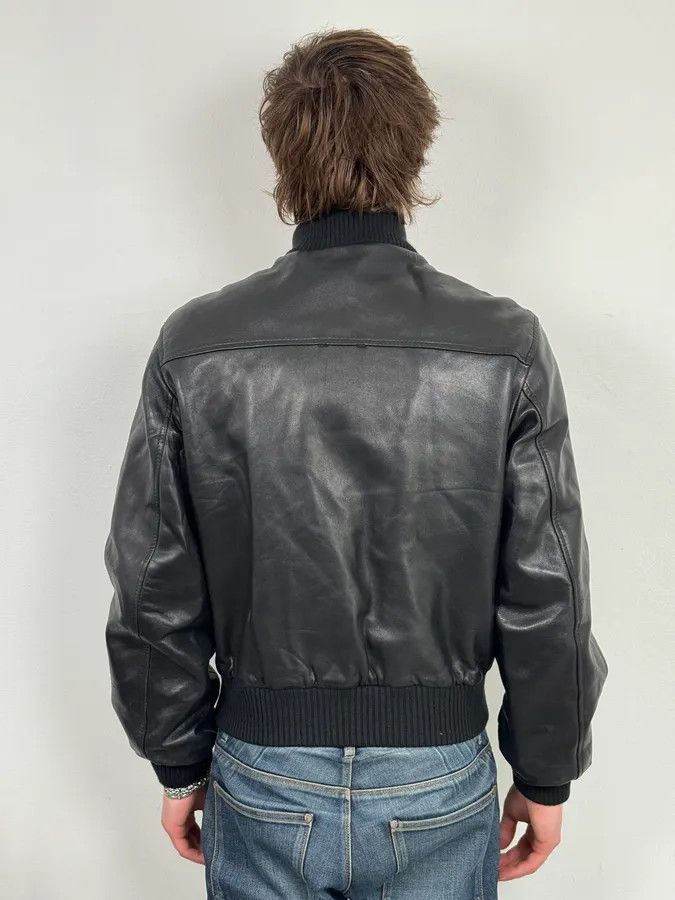 Dolce & Gabbana 2000s Dolce & Gabbana Black Leather Mafia Aviator Bomber Jacket Size US M / EU 48-50 / 2 - 3 Thumbnail