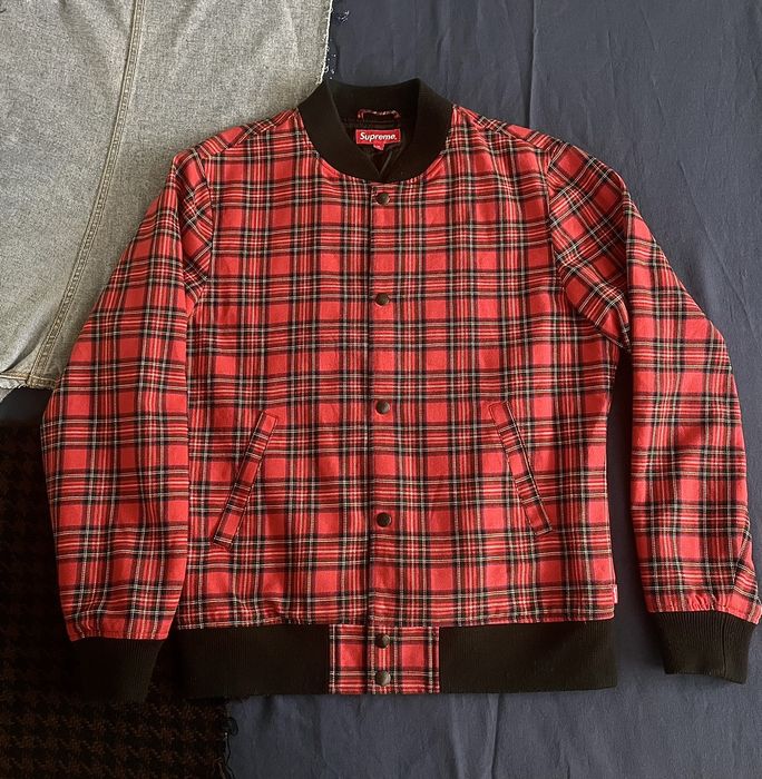 Supreme Supreme Plaid Bomber | Grailed