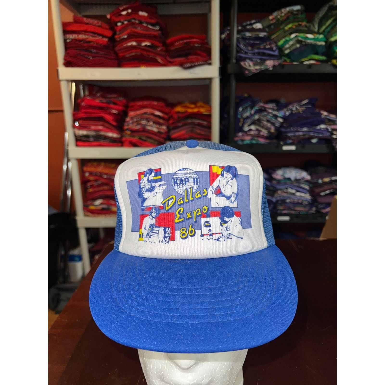 Vintage Vintage Dallas Texas Trucker Hat Snapback Expo 1986 86 VTG Size ONE SIZE - 1 Thumbnail