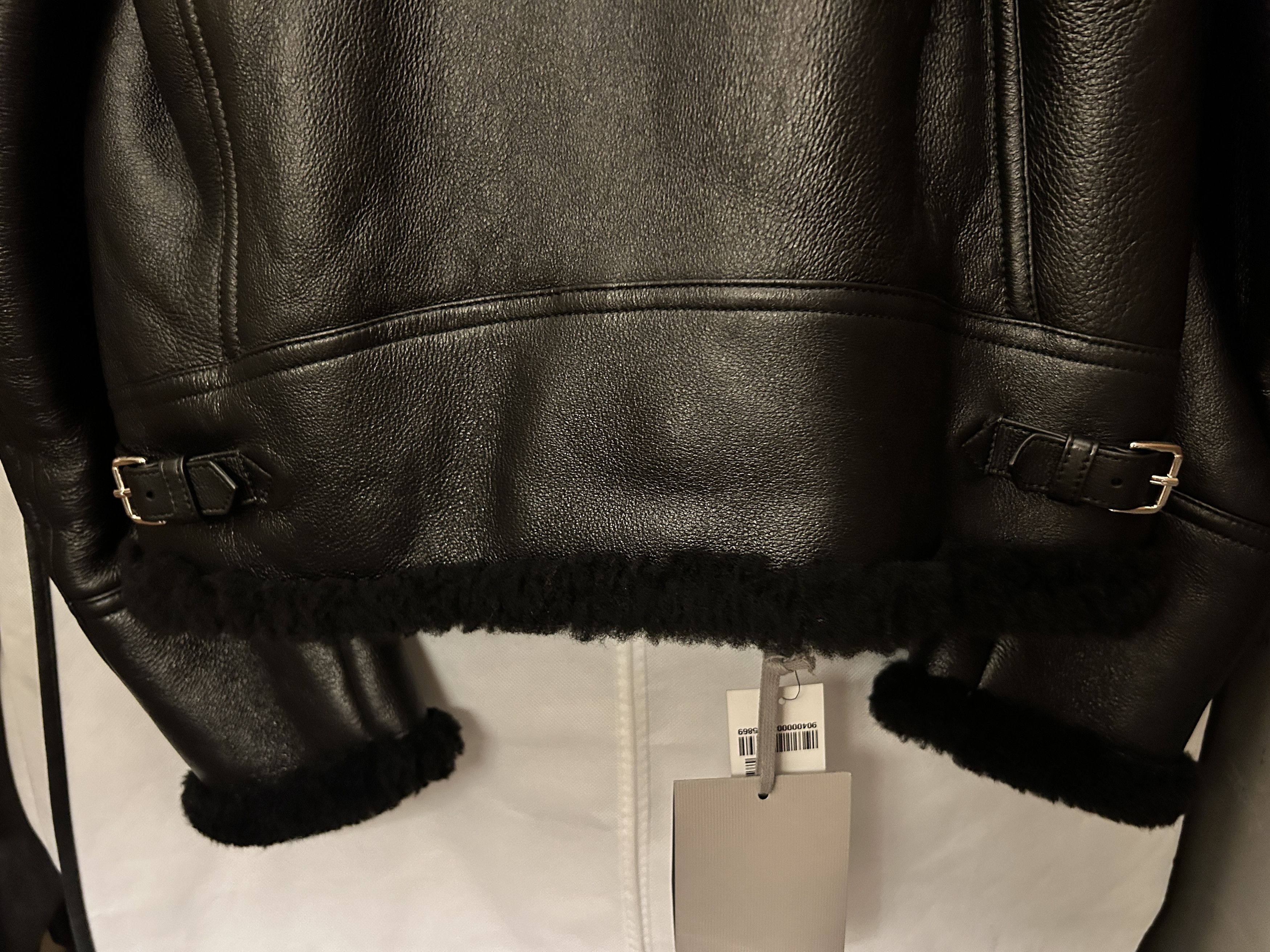 Tom Ford SHEARLING LINED AVIATOR LEATHER JACKET BLACK SIZE IT 48 Size US M / EU 48-50 / 2 - 12 Thumbnail