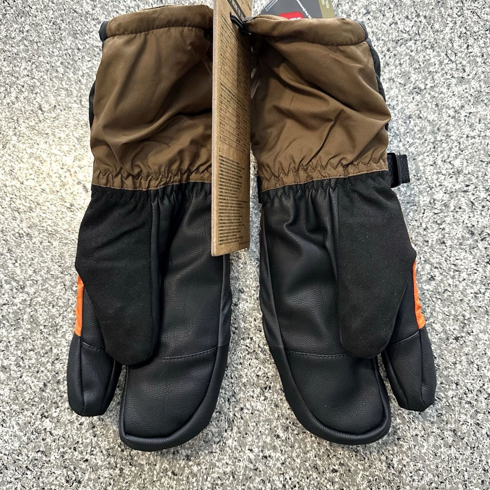 Nike Nike ACG Therma-FIT ADV Split Mittens Gore Tex Size XS Brown FZ6793-236 Men Size ONE SIZE - 3 Thumbnail