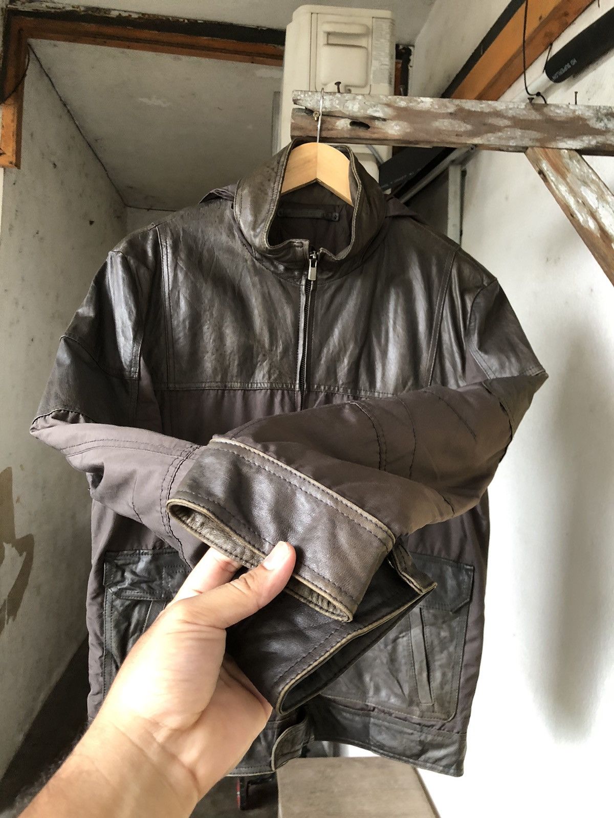 If Six Was Nine Carol Christian Poell Style ZIOSONGZIO Half Leather Jacket Size US M / EU 48-50 / 2 - 13 Thumbnail