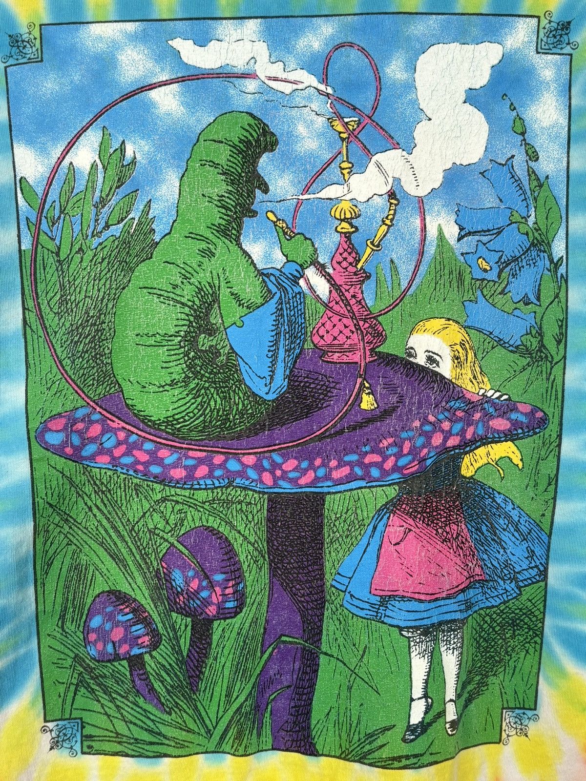 Vintage 🔥VINTAGE PSYCHEDELIA🔥ALICE IN WONDERLAND TIE DYE T-SHIRT Size US S / EU 44-46 / 1 - 3 Thumbnail