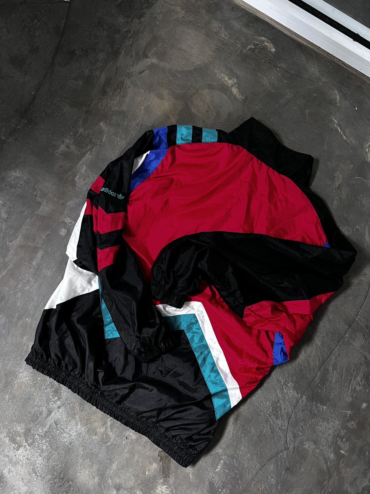 Adidas Adidas Colour Block 80-90s Windbreaker Jacket Size US L / EU 52-54 / 3 - 14 Thumbnail