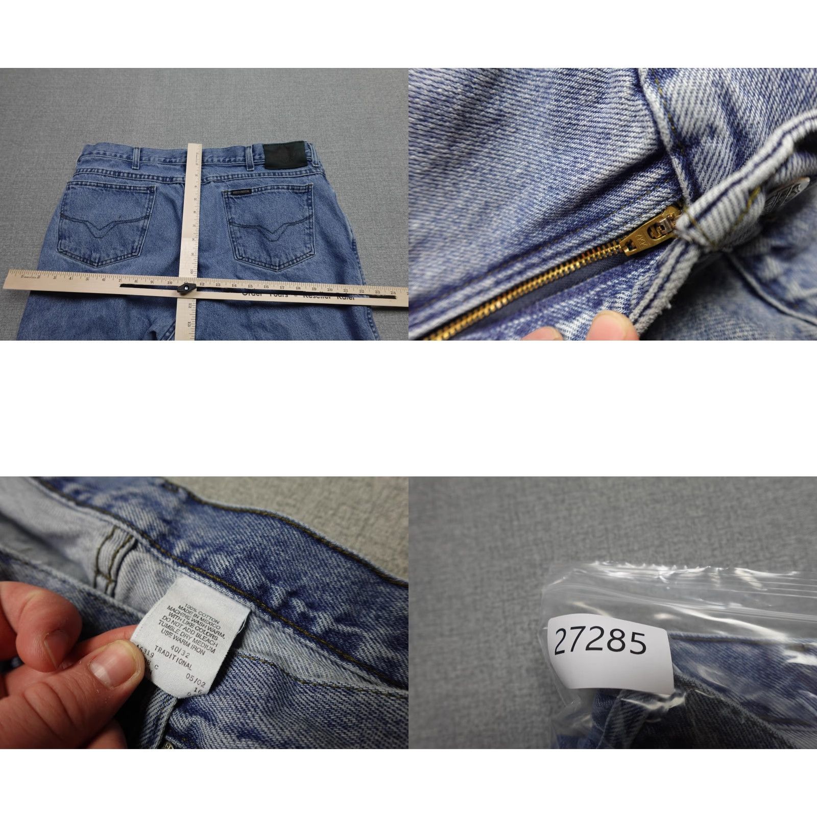 Harley Davidson VINTAGE Harley-Davidson Jeans Mens 40x32 Blue Light Wash Denim Biker Traditional Jeans Mens 40 32 Blue Light Wash Denim Biker Traditional Size US 40 / EU 56 - 8 Thumbnail