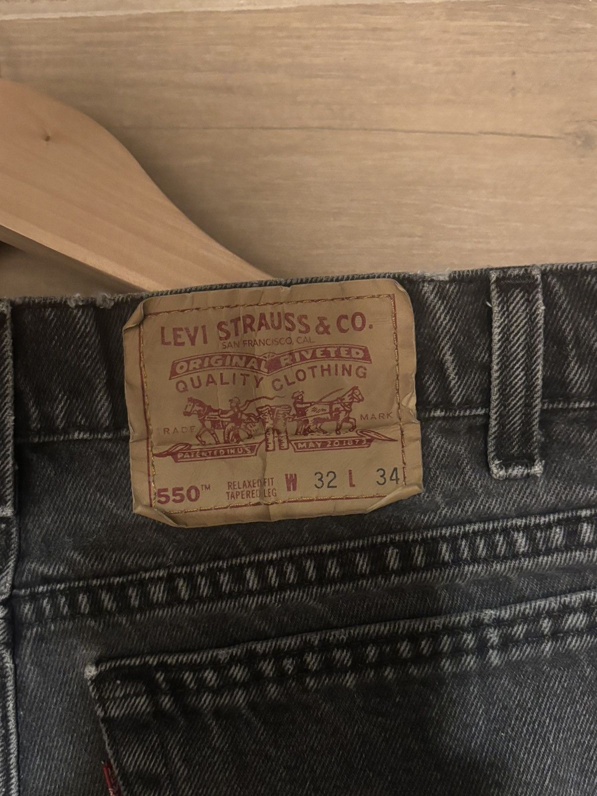 Levi's Black Denim Levi Jorts Size US 32 / EU 48 - 3 Thumbnail