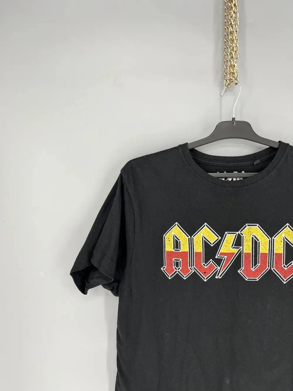 Band Tees × Vintage Vintage Y2K AC/DC ACDC Black In Evrope Tour Big Logo Size US M / EU 48-50 / 2 - 4 Thumbnail