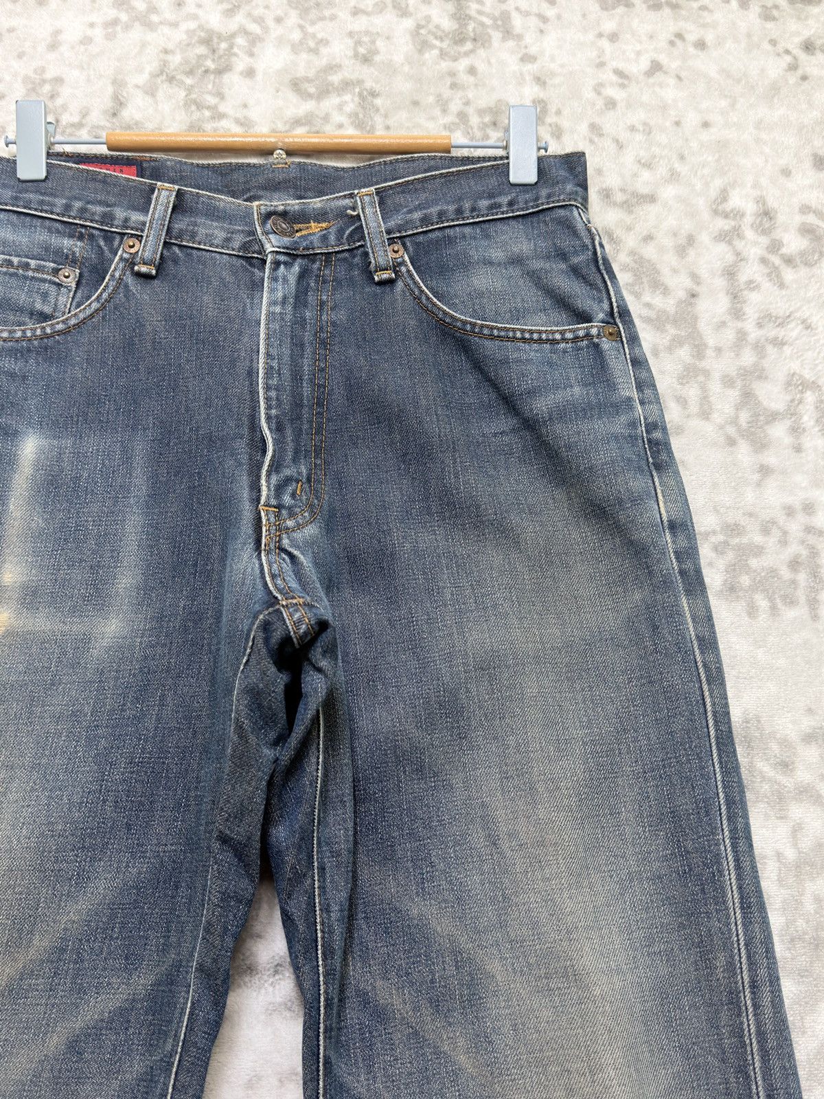 Edwin Vintage Edwin 503 Regular Distressed Fade Japanese Denim Size US 29 - 5 Thumbnail