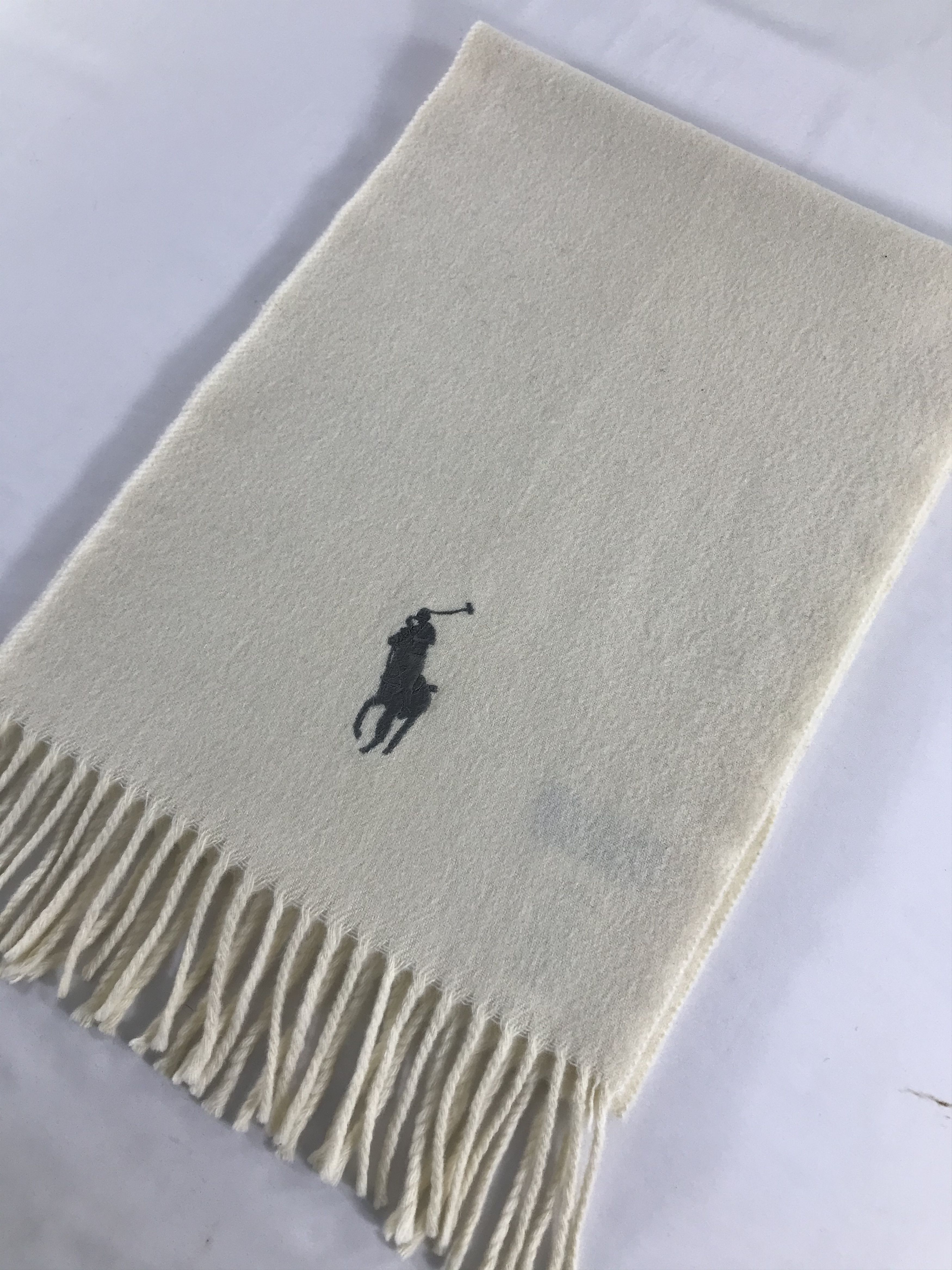 Polo Ralph Lauren Polo Ralph Lauren Big Logo Wool Scarf Muffler V549 Size ONE SIZE - 3 Thumbnail