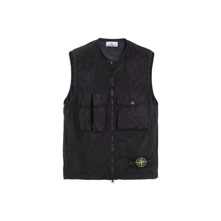 Stone Island Stone Island Black Zipper Vest for Men Size US XXL / EU 58 / 5 - 1 Thumbnail