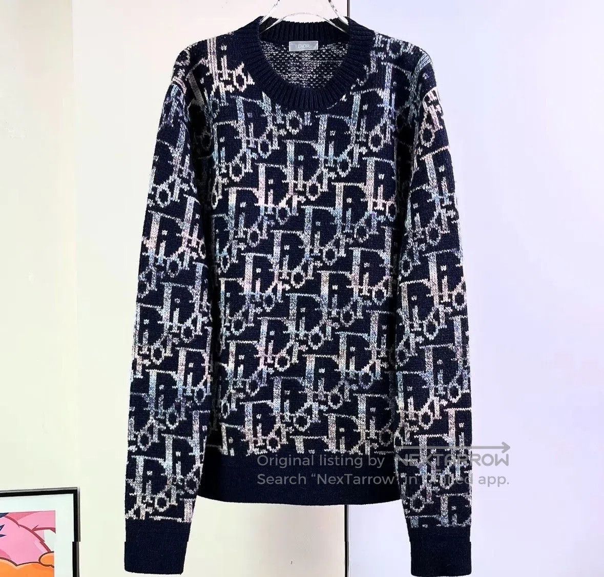 Dior Dior Dark Blue Logo Sweater. Size US M / EU 48-50 / 2 - 1 Thumbnail