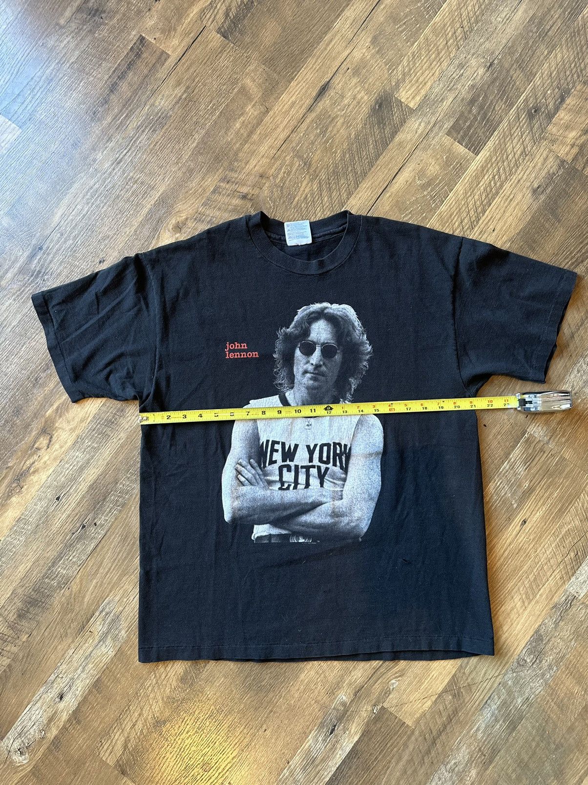 Band Tees × Vintage 1990 John Lennon New York City T-shirt Size US XL / EU 56 / 4 - 8 Thumbnail
