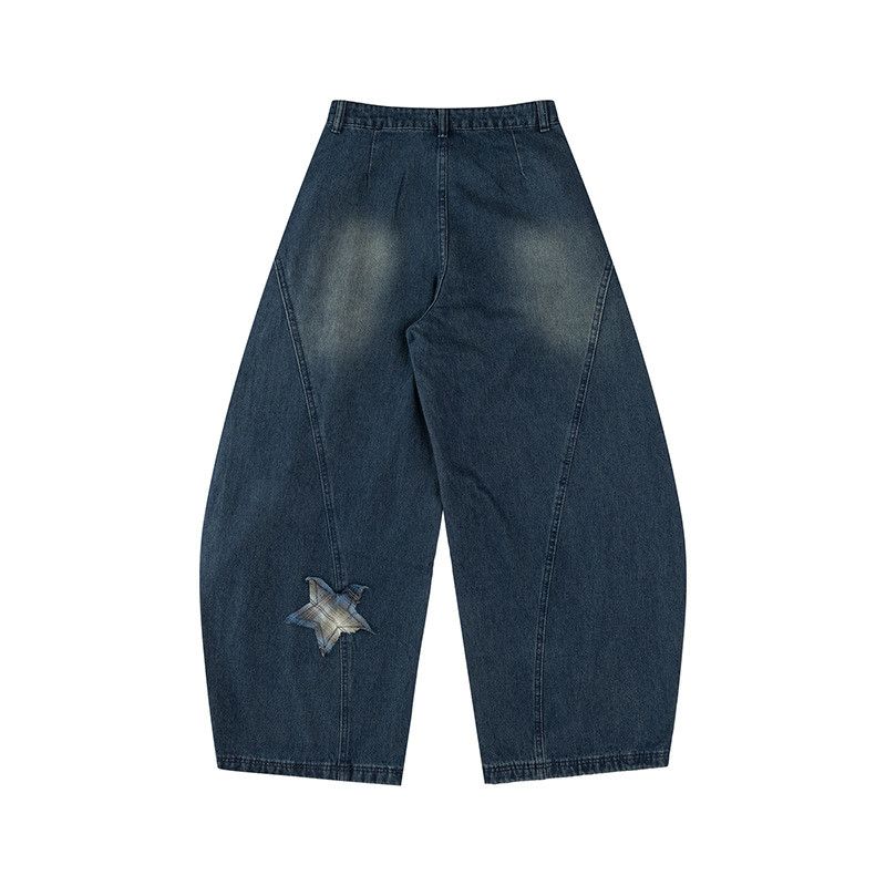 Jean American Retro Hip-Hop Loose-Fit Curved-Leg Jeans Size US 32 / EU 48 - 2 Thumbnail