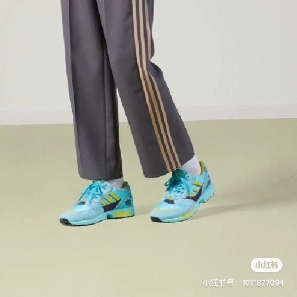 Gucci Gucci x Adidas Blue Yellow Women's Sneakers Size US 5 / IT 35 - 1 Thumbnail
