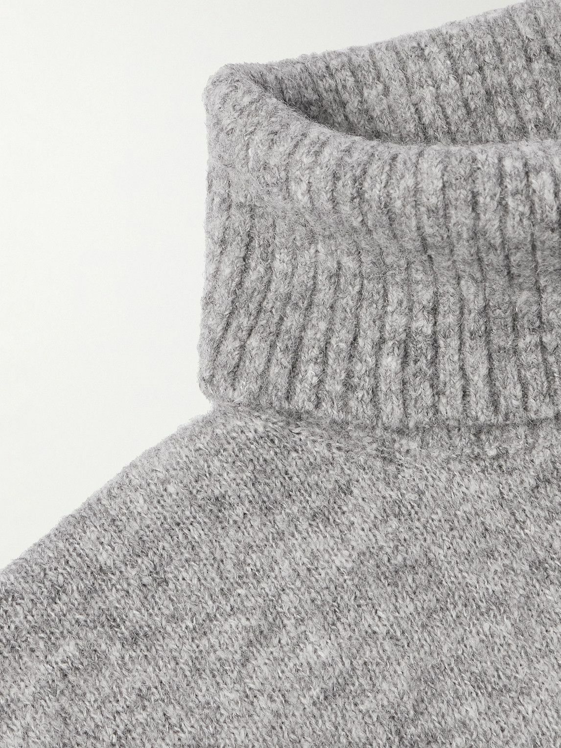 Brunello Cucinelli o1y0526 Turtleneck Sweater in Light Gray Size US M / EU 48-50 / 2 - 2 Thumbnail