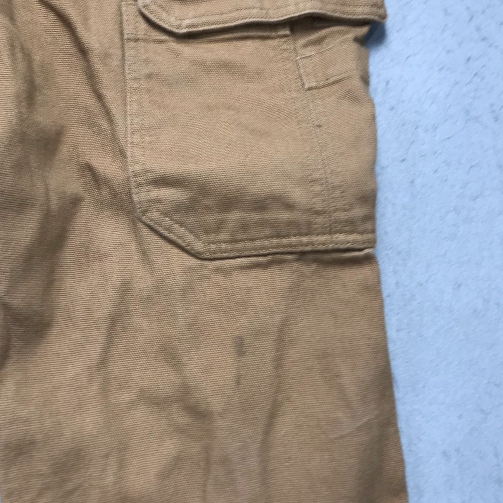 Logo 7 Duluth Trading Pants Mens 36x31 Brown Relaxed Fit Cargo Work Pockets Heavy Logo Size US 36 / EU 52 - 4 Thumbnail
