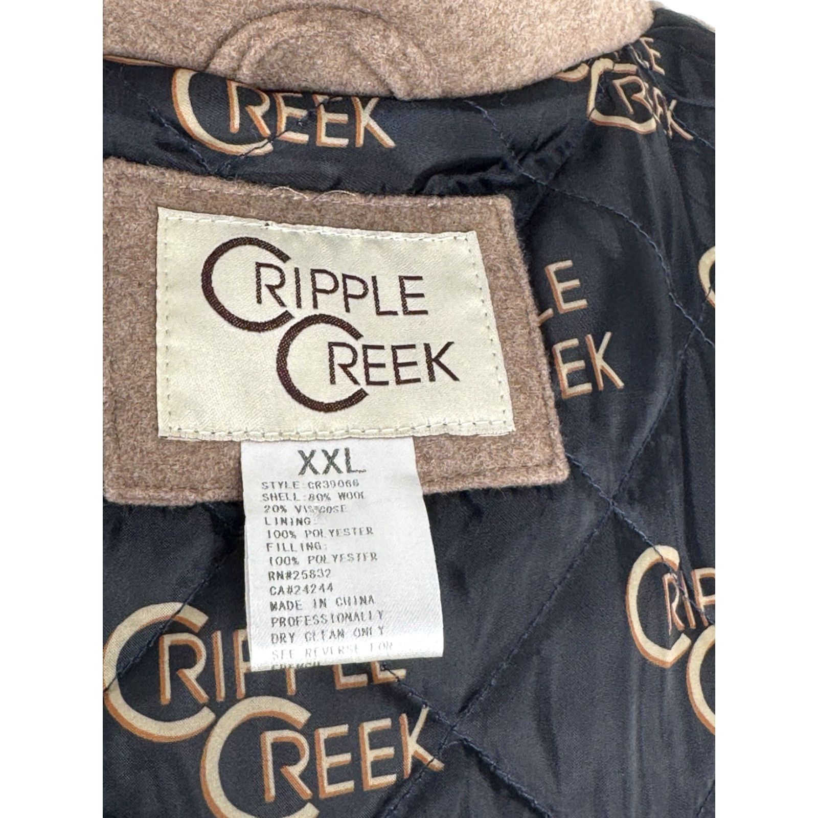 Vintage CRIPPLE CREEK CONCEAL CARRY WOOL VEST Western 2XL Brown Mens Vest C14 Size US XXL / EU 58 / 5 - 5 Thumbnail