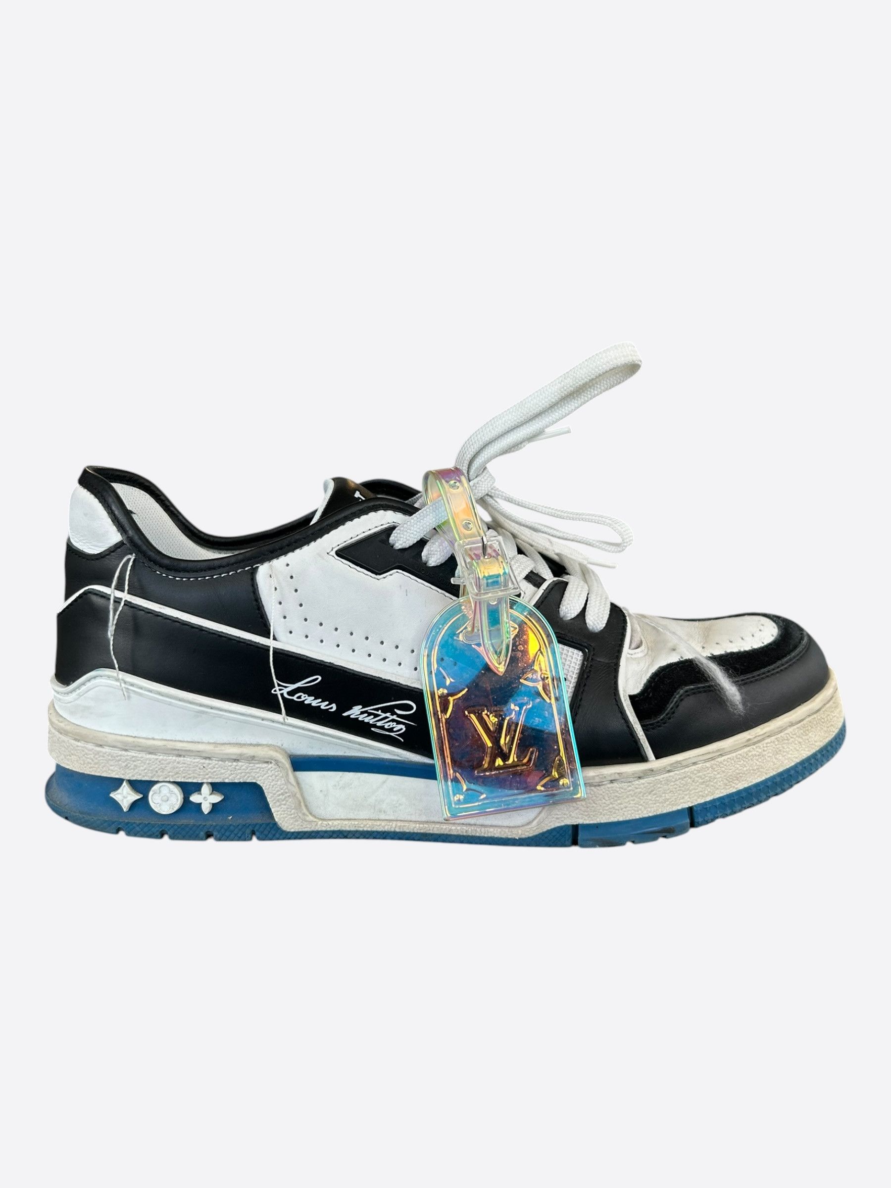 Louis Vuitton Louis Vuitton Black & White Prism Trainers Size US 8 / EU 41 - 1 Thumbnail