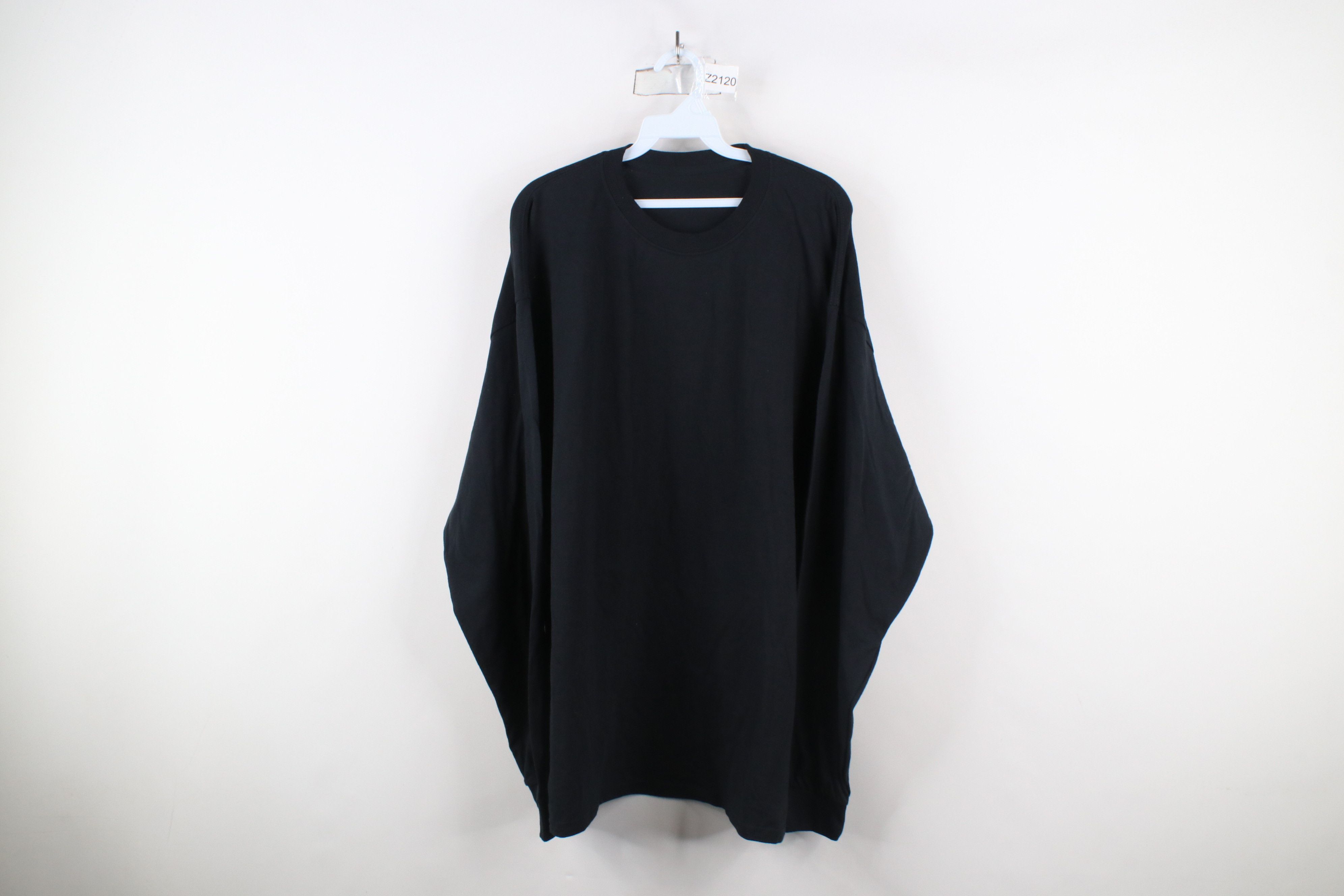 Vintage Vintage 90s Streetwear Long Sleeve T-Shirt Black Cotton Size US XXL / EU 58 / 5 - 1 Thumbnail