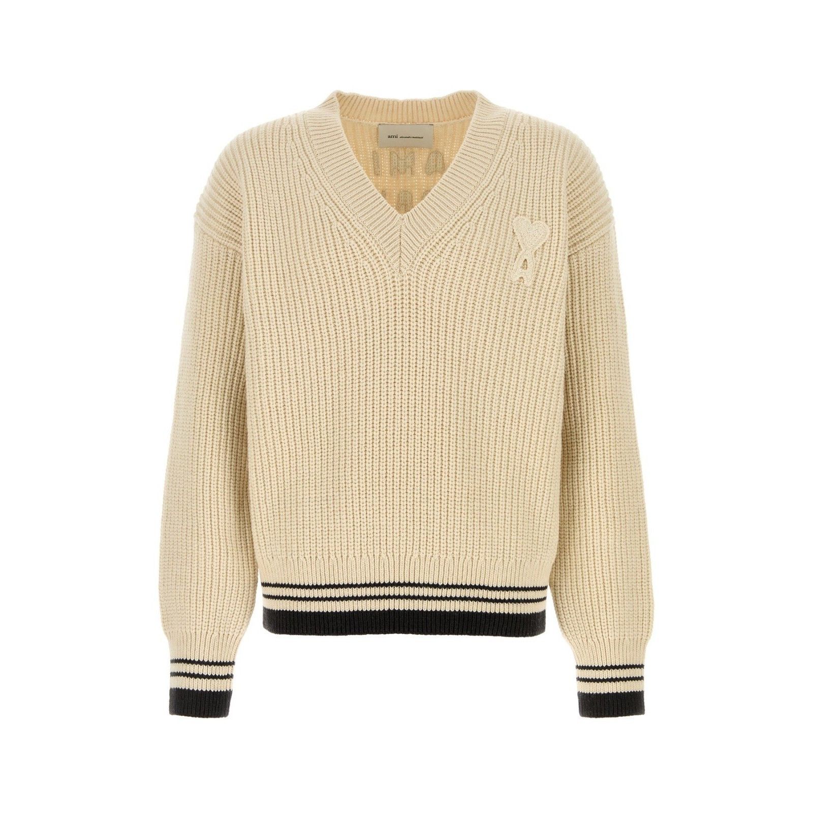 AMI AMI Ivory Wool Blend Sweater New & Authentic (Men's size:S;) Size US S / EU 44-46 / 1 - 1 Thumbnail