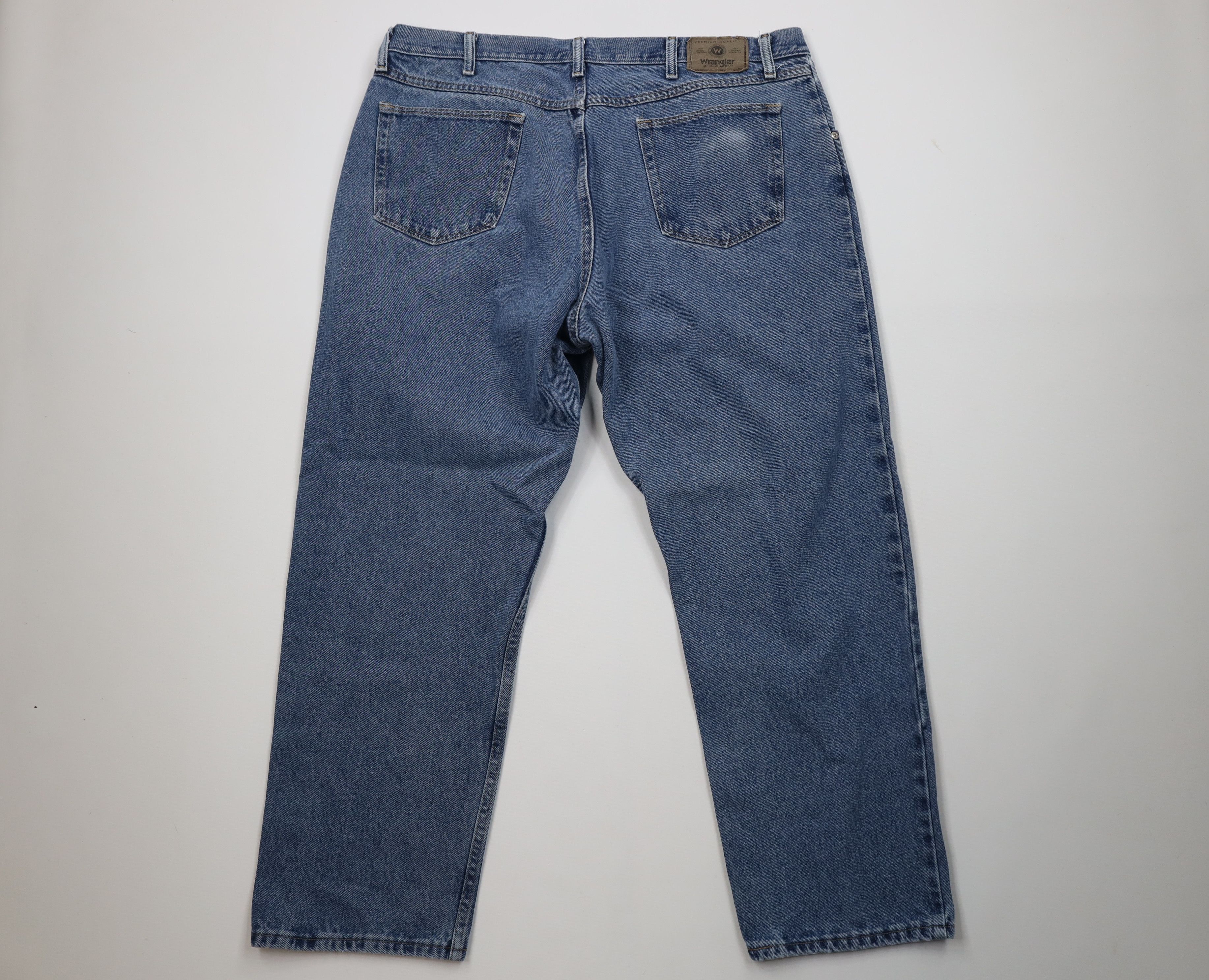 Wrangler Vintage Y2K Wrangler Wide Leg Denim Jeans Blue Cotton Size US 40 / EU 56 - 9 Thumbnail