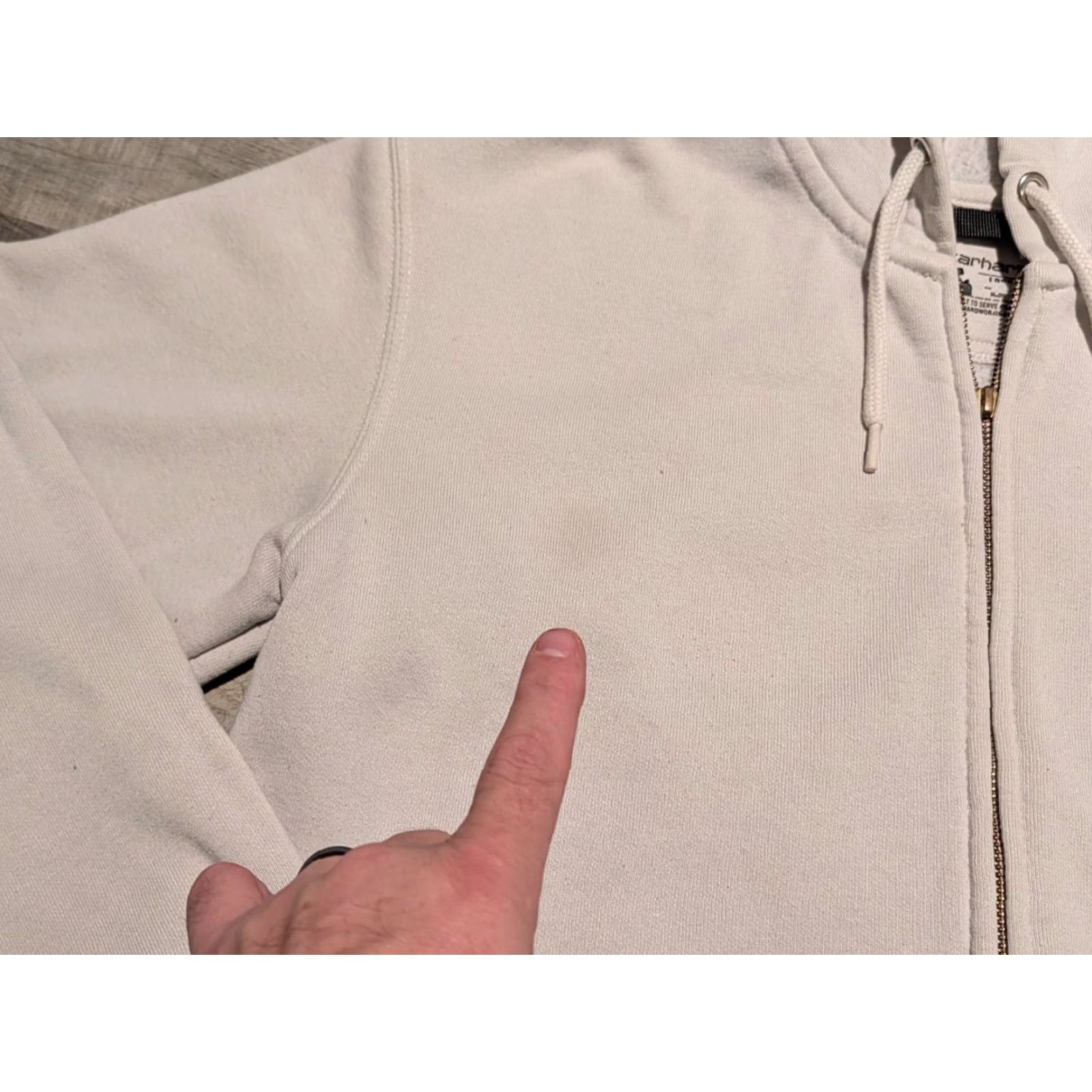Carhartt VINTAGE Carhartt Hoodie Shirt Men Size S Beige Full Zip Hooded 90s Outdoor Rugged Quality Size US S / EU 44-46 / 1 - 6 Thumbnail