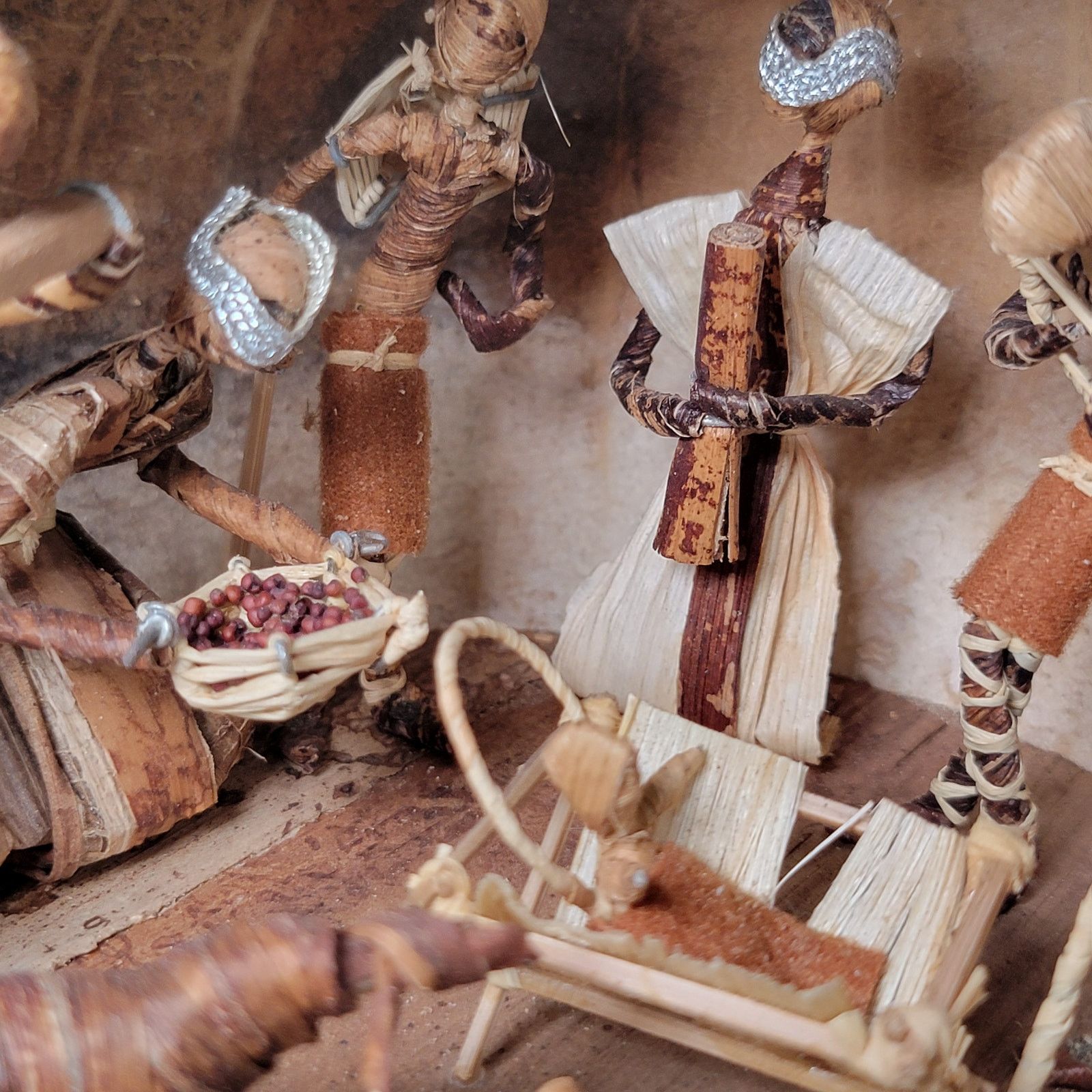 Other Handcrafted Nativity Scene Inside A Carved Gourd From Kenya Size ONE SIZE - 3 Thumbnail