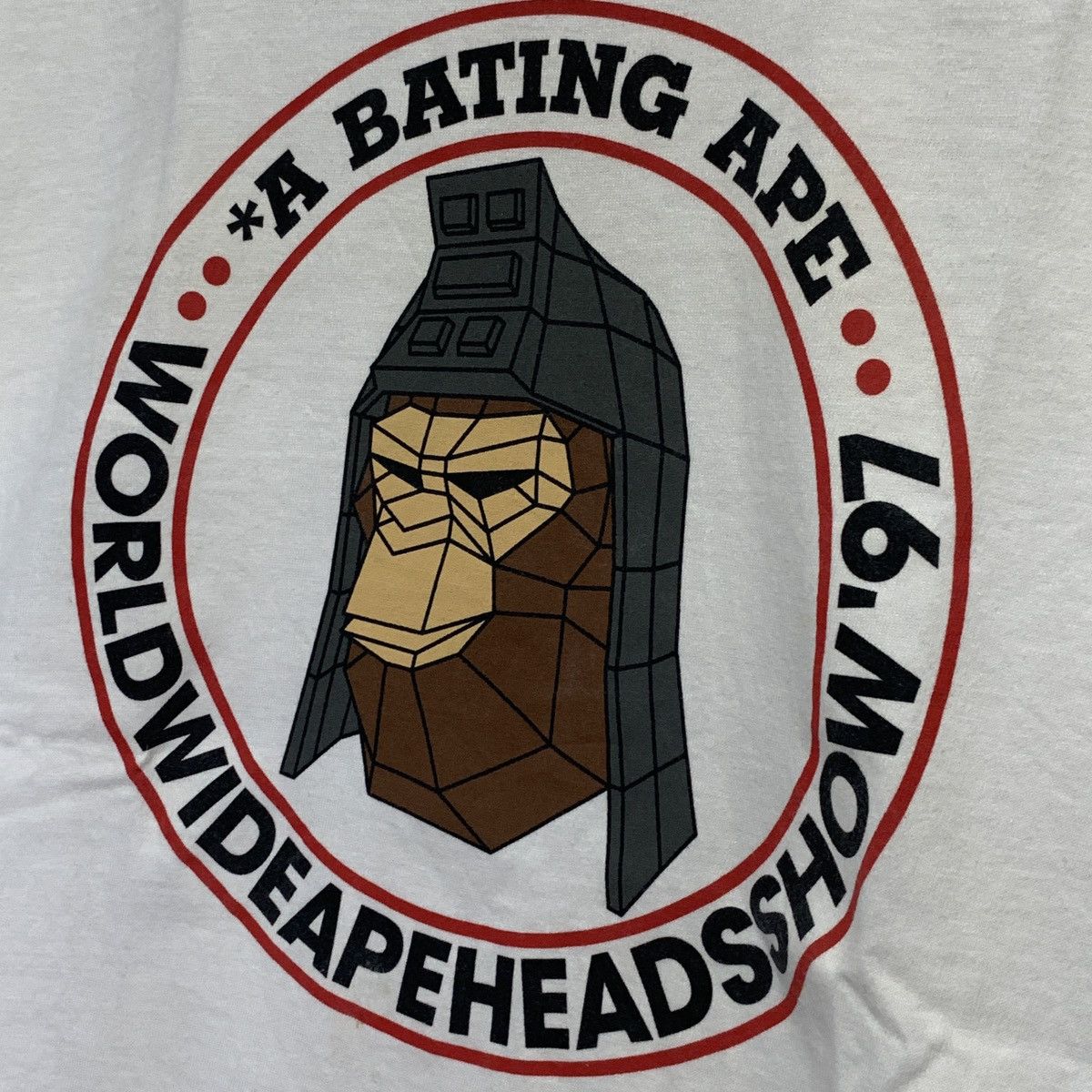 Bape Vintage 90s Bape World Wide Ape Heads Show Tee T Shirt Size US XS / EU 42 / 0 - 5 Thumbnail