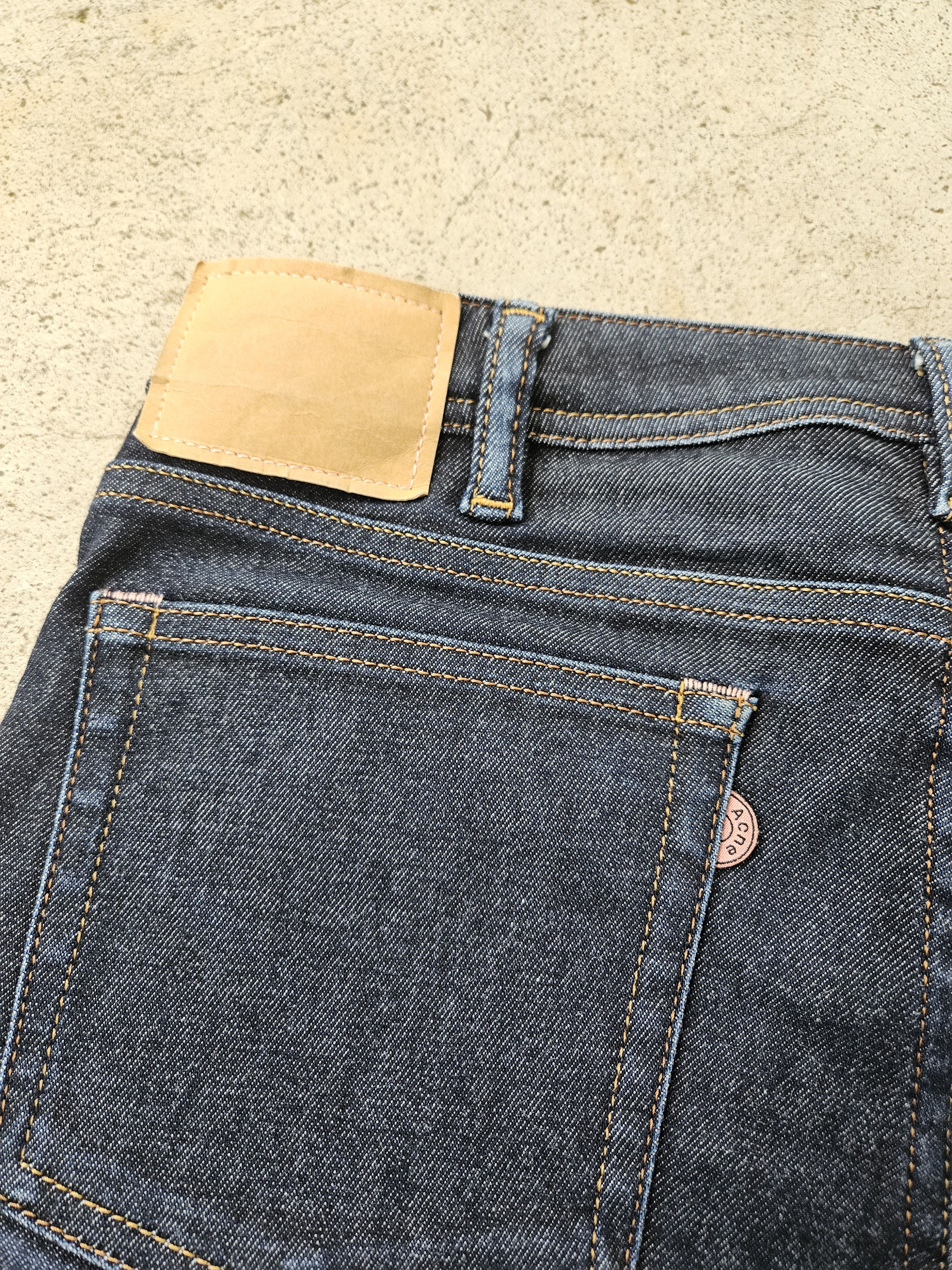 Acne Studios Blå Konst Climb Indigo Back Patch Blue Denim Jeans Size US 31 - 6 Thumbnail